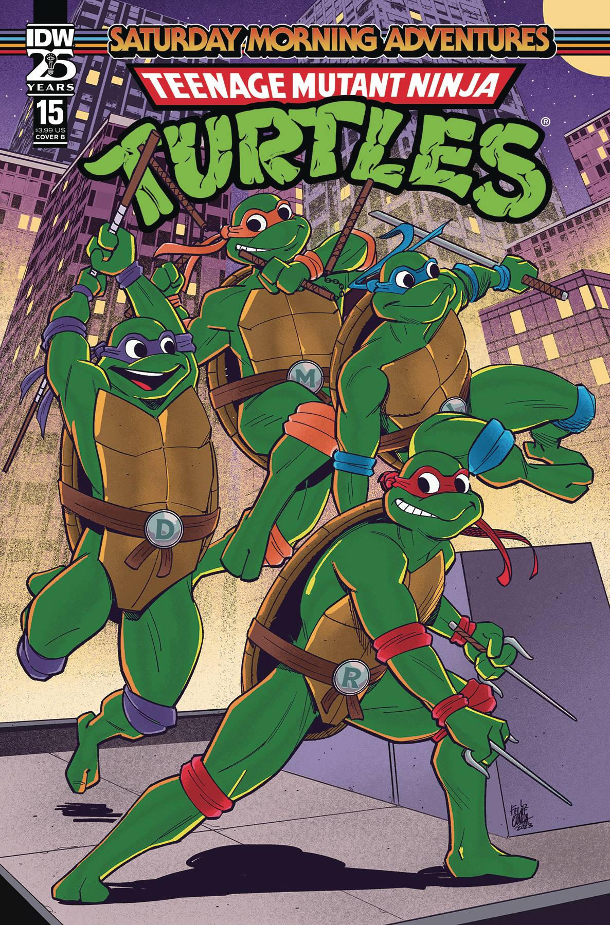 TMNT SATURDAY MORNING ADV 2023 #15 CVR B CUNHA