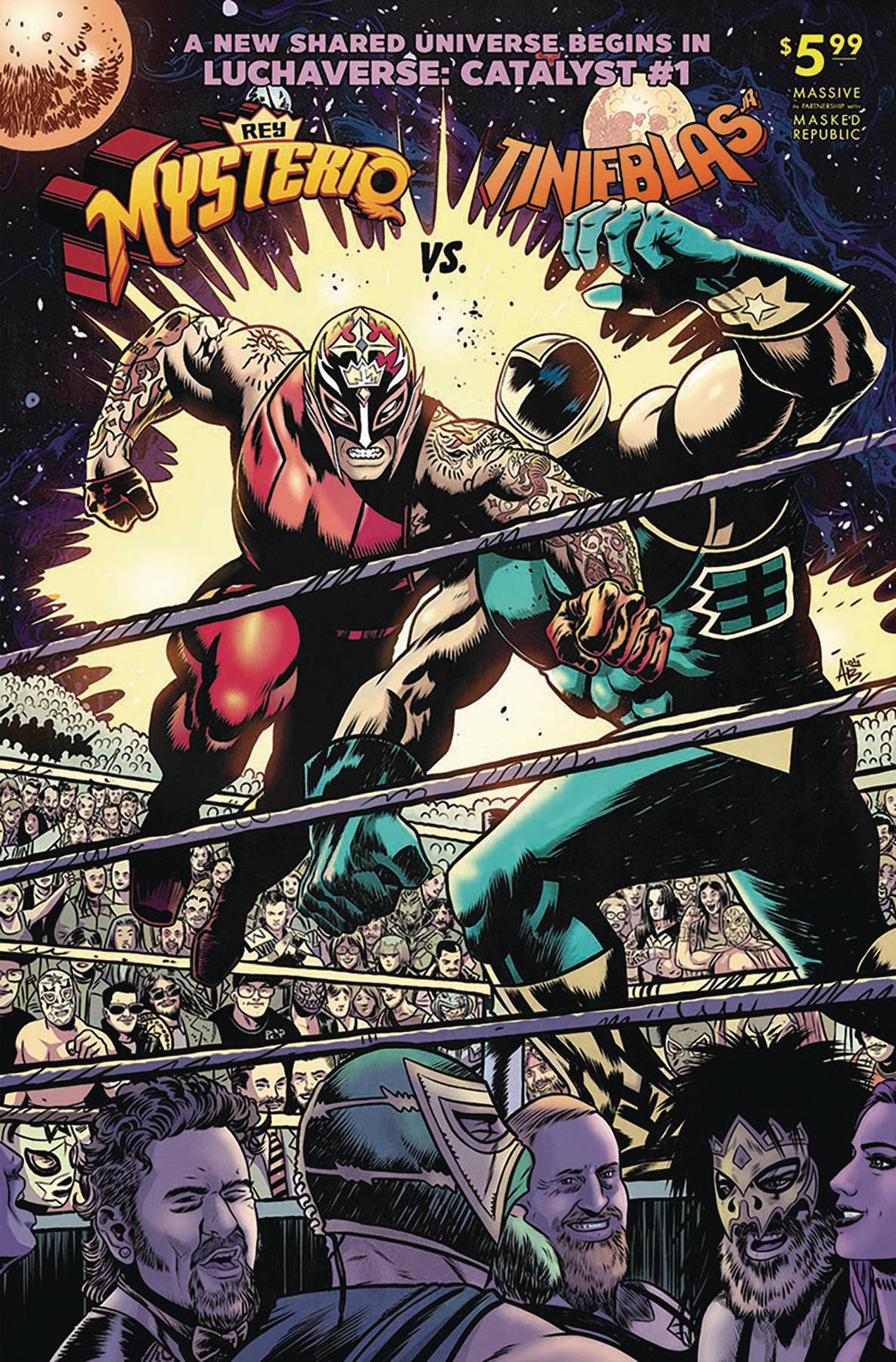 LUCHAVERSE #1 CATALYST CVR D SUPERMAN V ALI HOMAGE (MR)