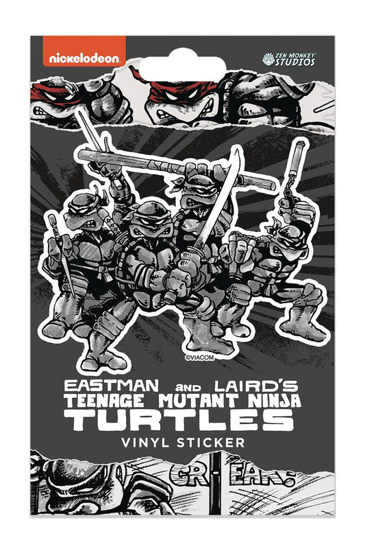 TMNT CLASSIC COMIC TURTLE POSE VINYL STICKER (C: 1-1-2)