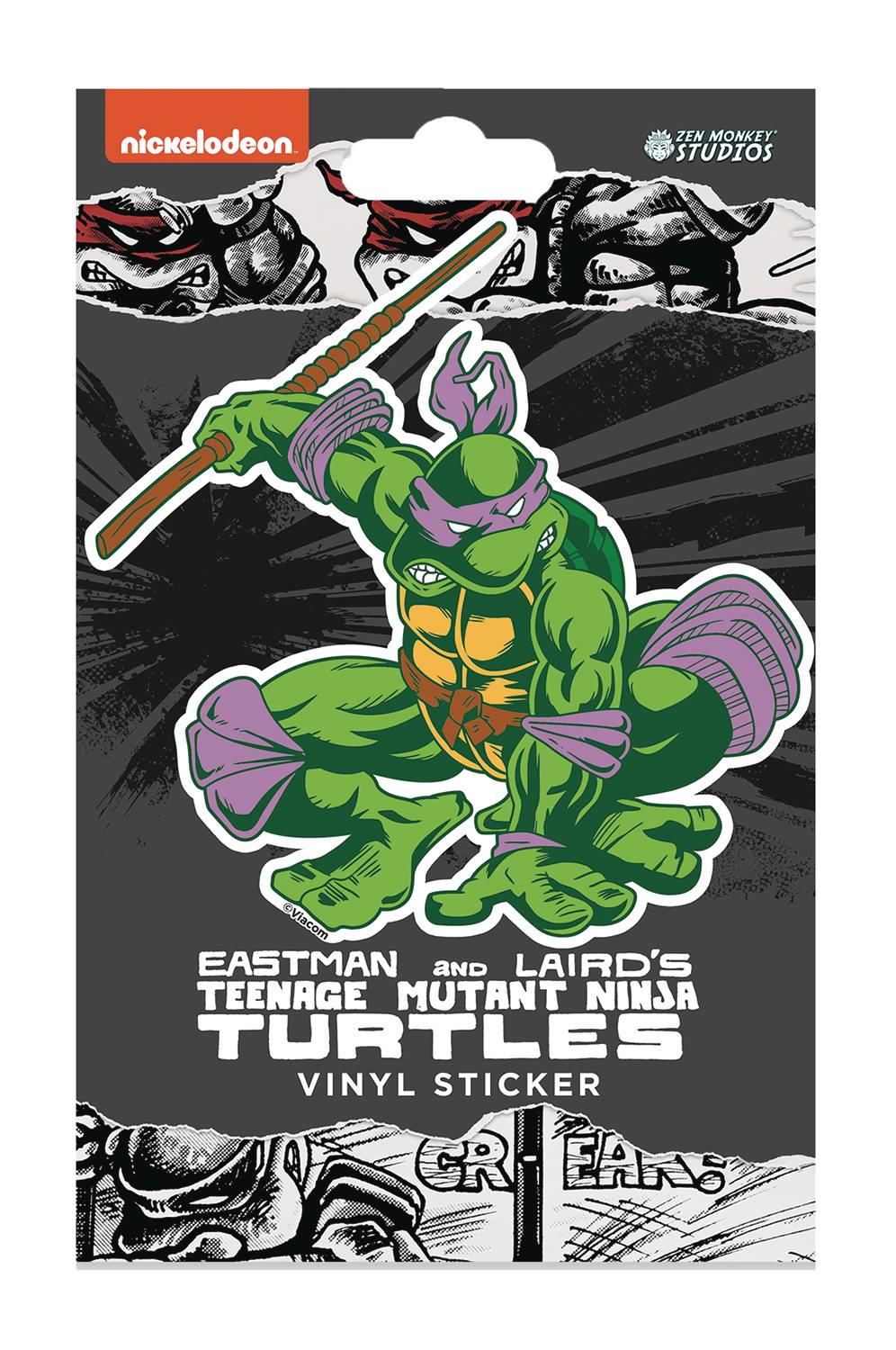 TMNT CLASSIC COMIC DONATELLO VINYL STICKER (C: 1-1-2)