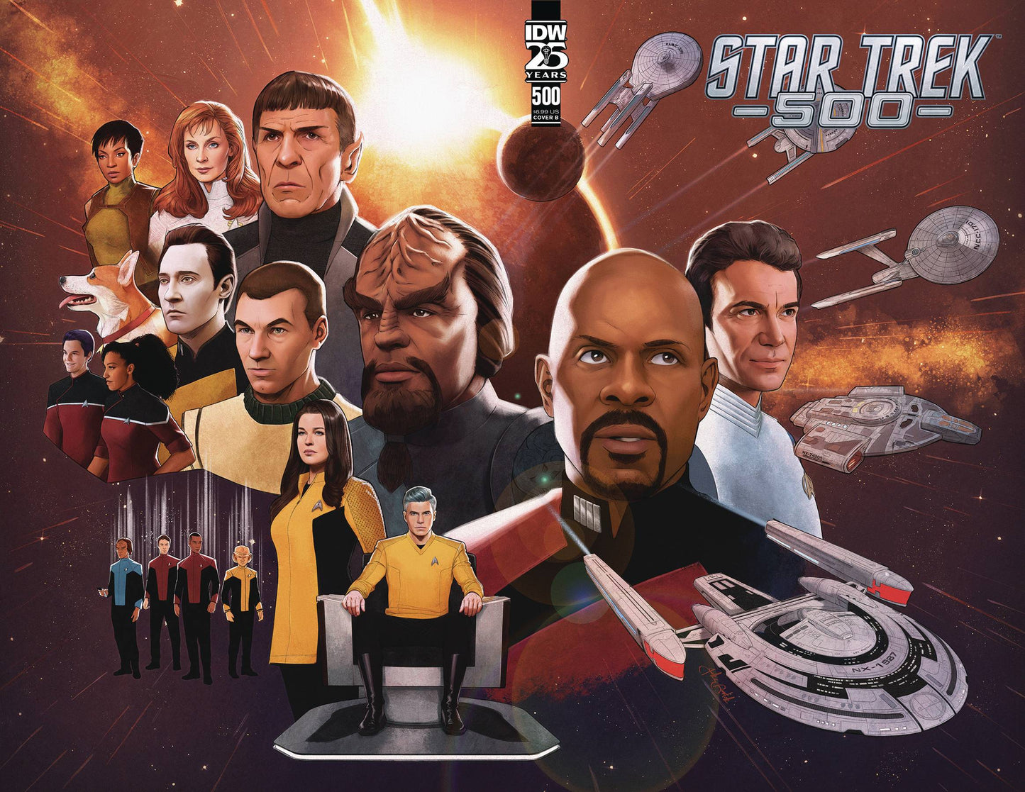 STAR TREK #500 CVR B BARTOK