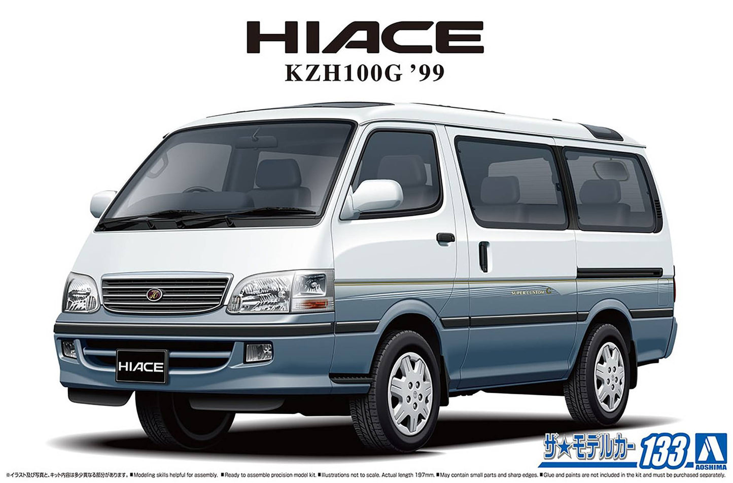 TOYOTA KZH100G HIACE SUPER CUSTOM G 99 1/24 MDL KIT (NET) (C