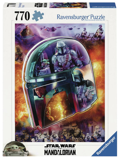 STAR WARS MANDALORIAN HELMET SHAPED 770PC LF PUZZLE (NET) (C