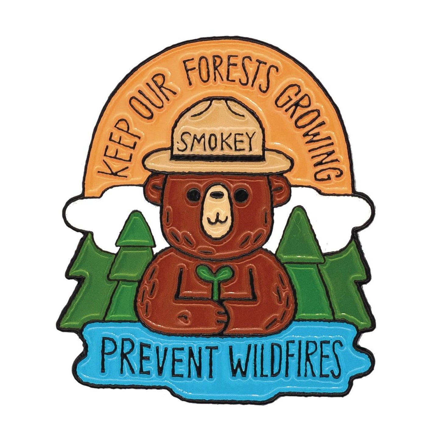 SMOKEY BEAR KEEP FORESTS GROWING PIN (C: 1-1-2)