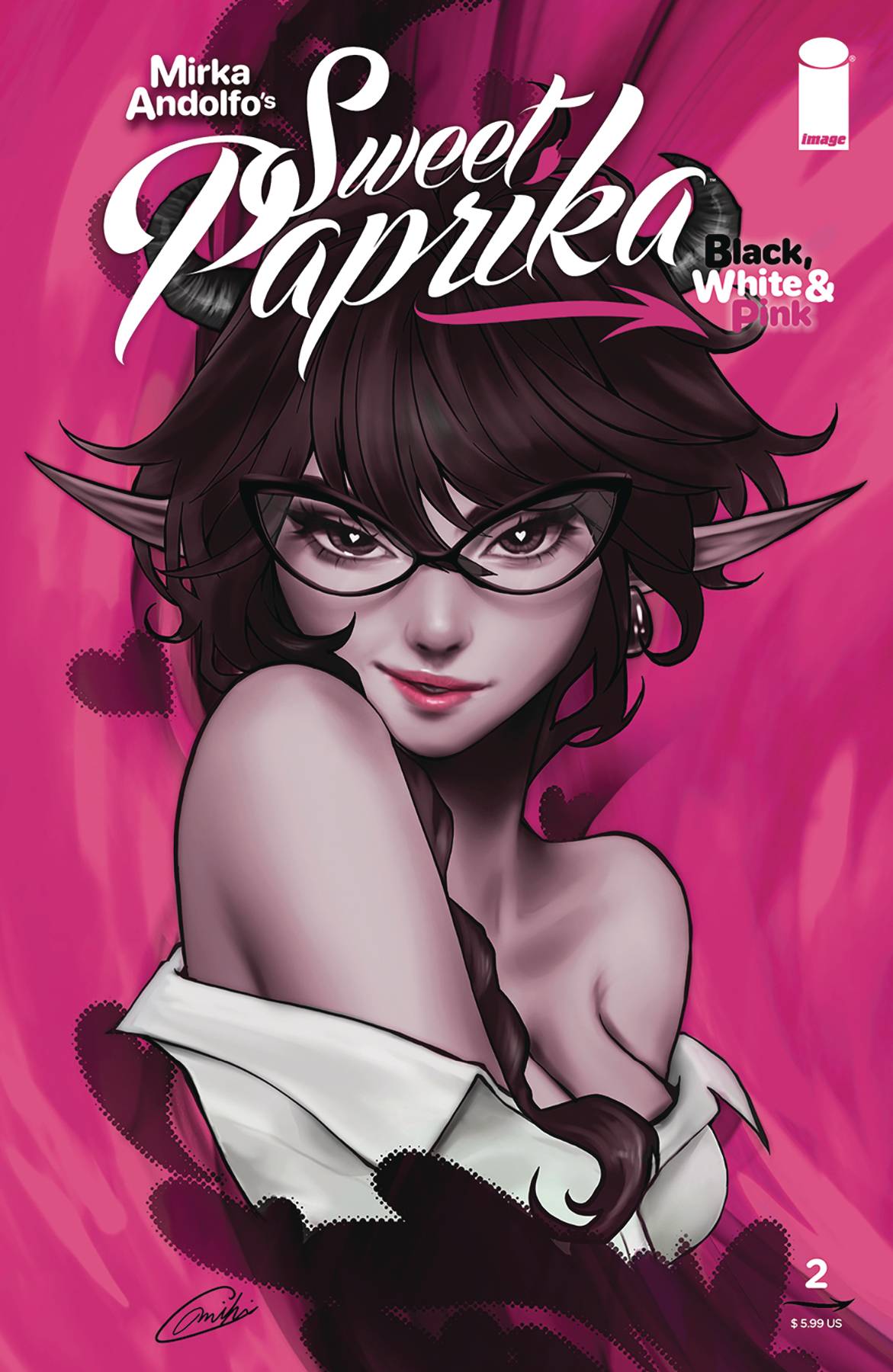 SWEET PAPRIKA BLACK WHITE & PINK #2 CVR C OKAZAKI