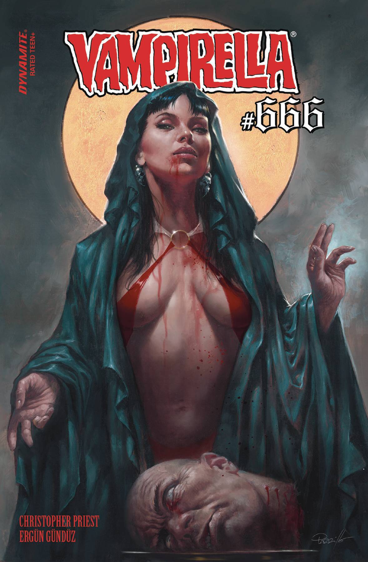 VAMPIRELLA #666 PARRILLO FOIL PRIEST SGN DE EXC VAR (Net) (C