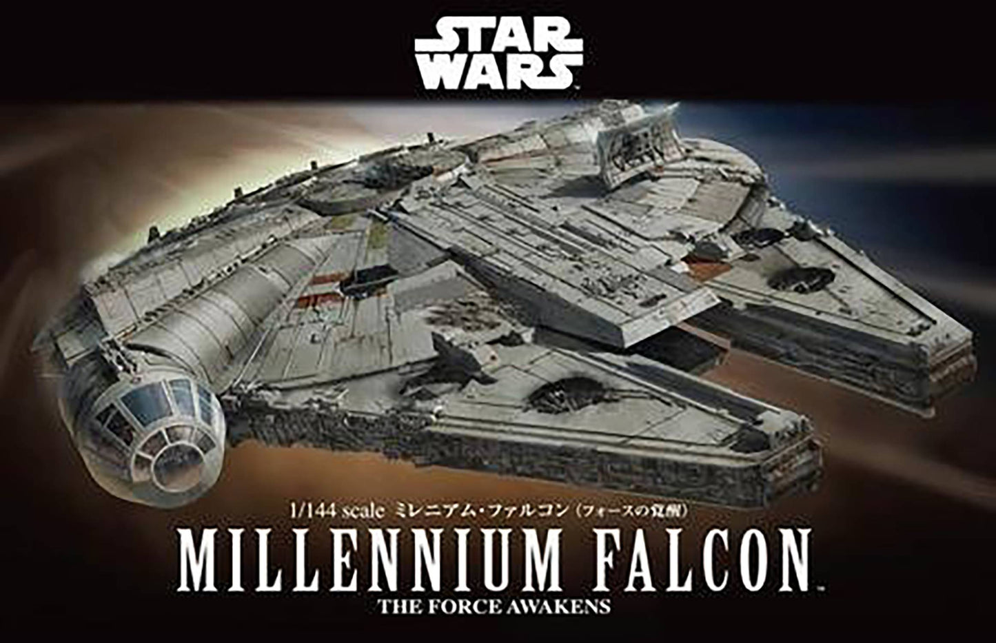 STAR WARS LAST JEDI MILLENNIUM FALCON 1/144 MDL KIT (NET) (C