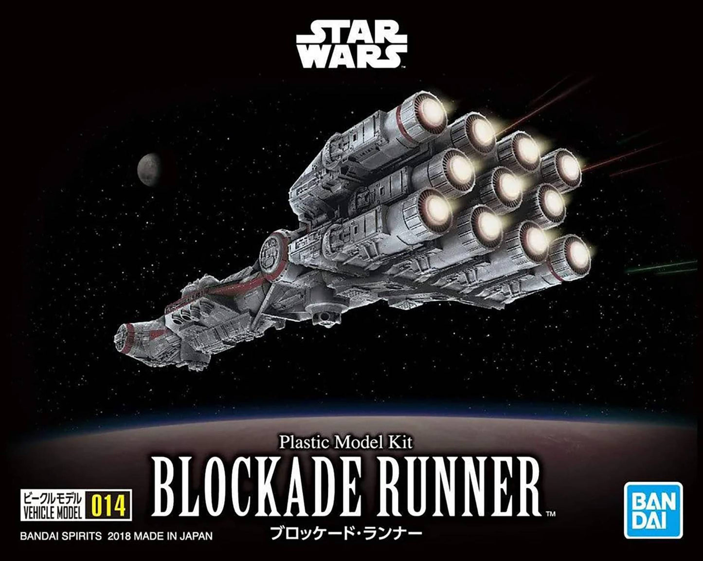 STAR WARS 014 BLOCKADE RUNNER VEHICLE MDL KIT (NET) (C: 1-1-