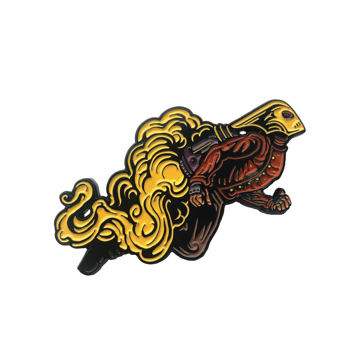 ROCKETEER FIRE 2.25IN ENAMEL PIN (NET) (C: 1-1-2)