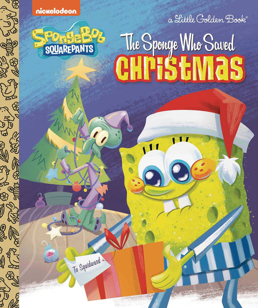 SPONGE WHO SAVED CHRISTMAS LITTLE GOLDEN BOOK HC (C: 1-1-1)