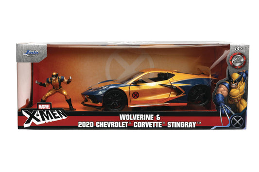 MARVEL WOLVERINE 2020 CORVETTE W/FIG 1/24 DIE-CAST VEHICLE (