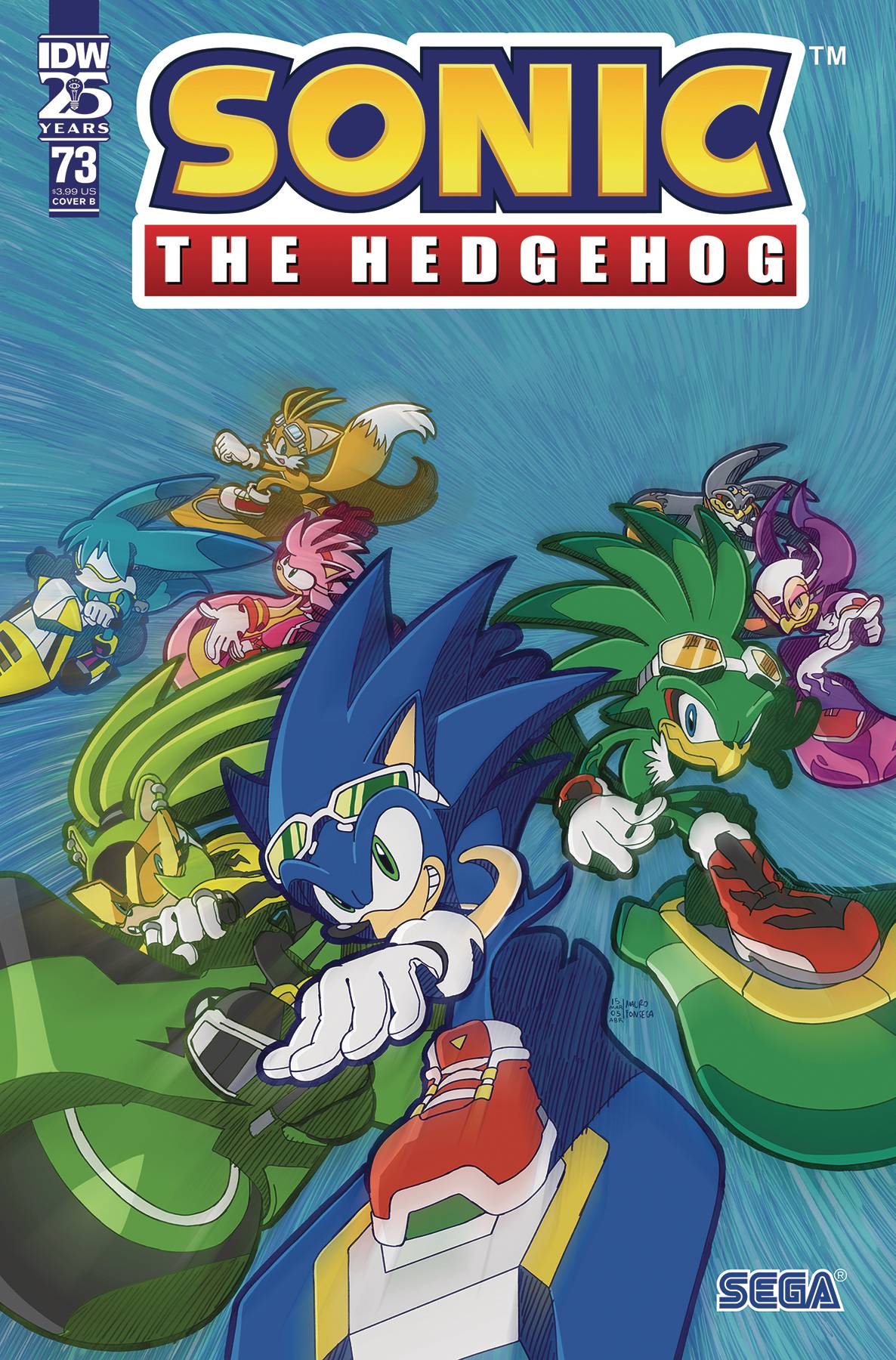 SONIC THE HEDGEHOG #73 CVR B FONSECA