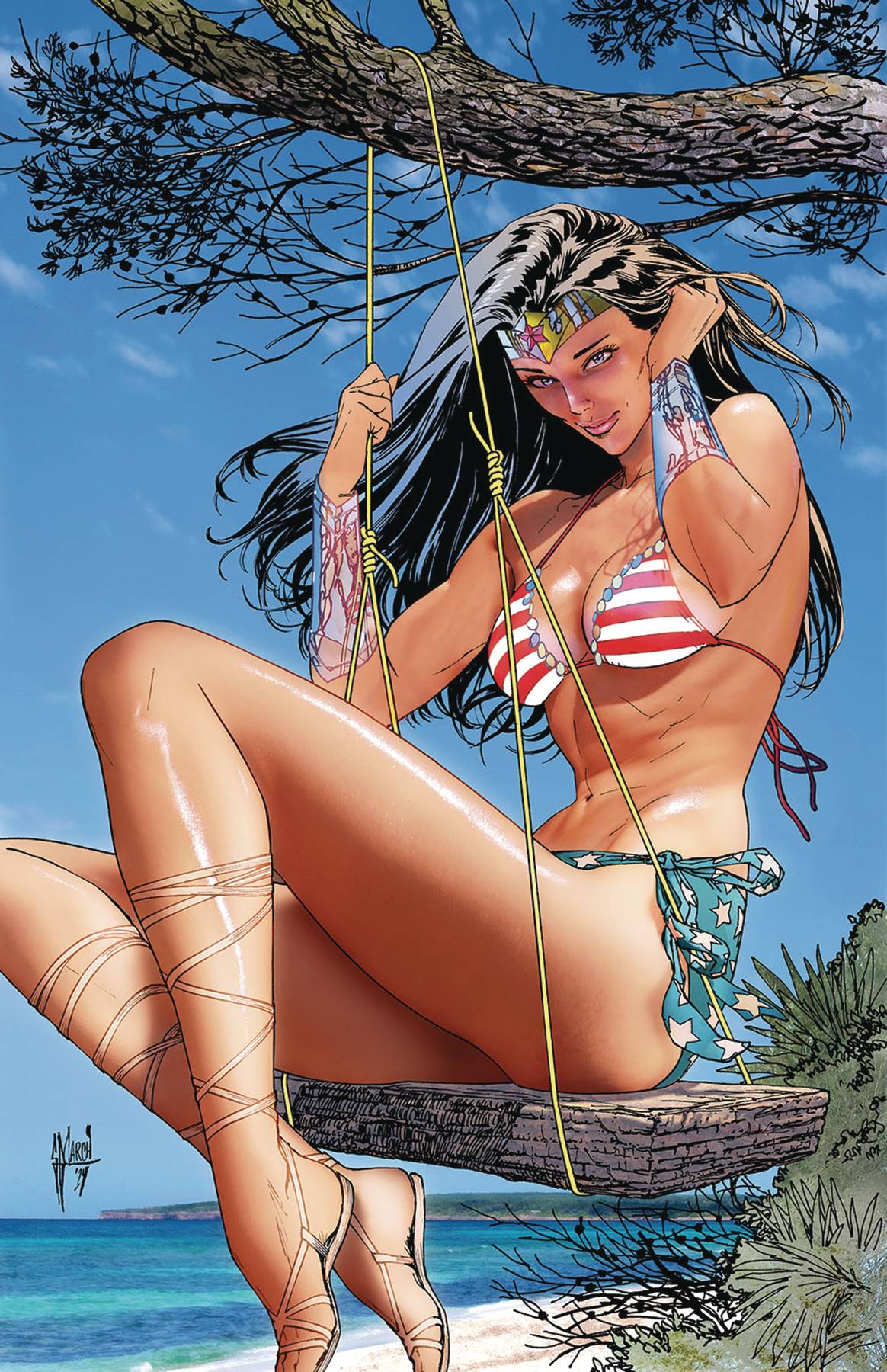 WONDER WOMAN #12 CVR D GUILLEM MARCH SWIMSUIT CSV AP