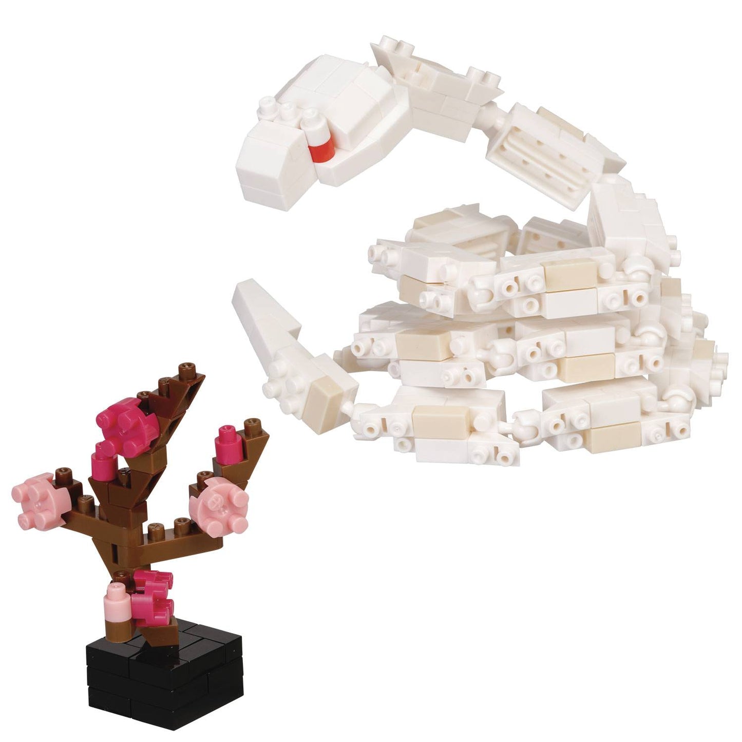 REPTILIA NANOBLOCK MINI SER WHITE SNAKE (NET) (C: 1-1-2)