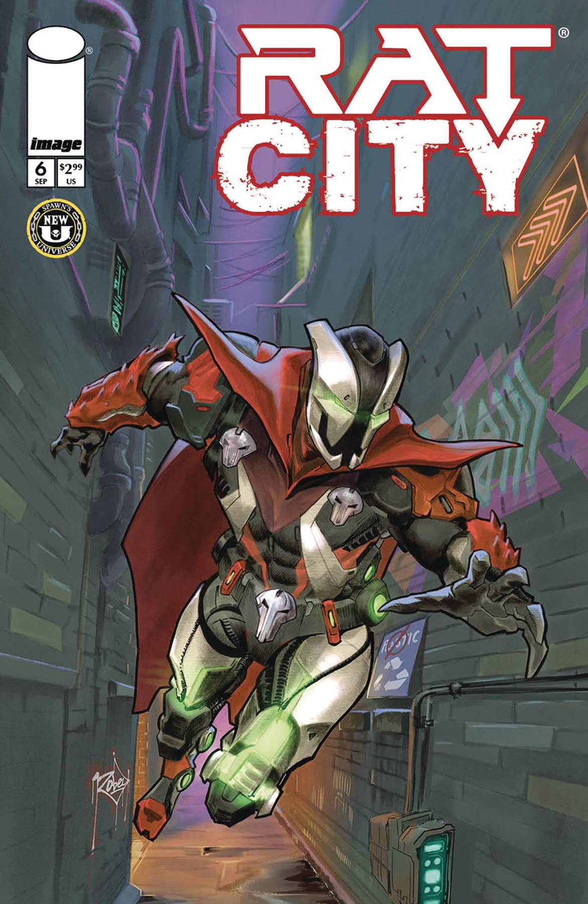 SPAWN RAT CITY #6 CVR B ROBECK