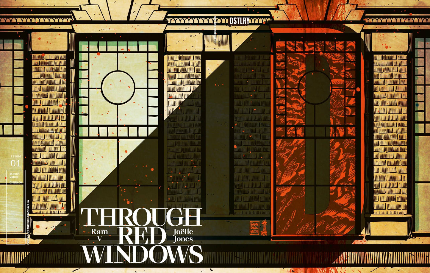 THROUGH RED WINDOWS #1 CVR E 50 COPY INCV FRANCAVILLA VAR (R