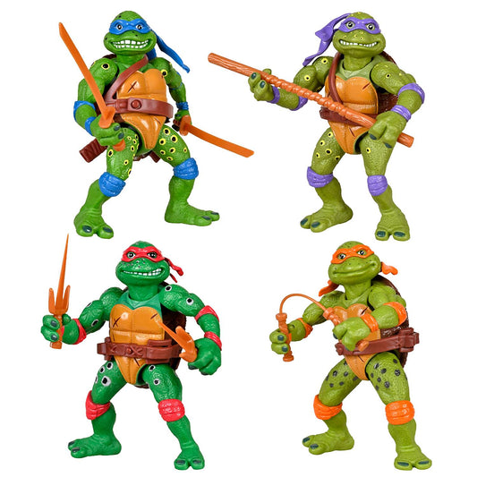 TMNT MOVIE STAR TURTLES AF 4-PACK (NET) (C: 1-1-2)