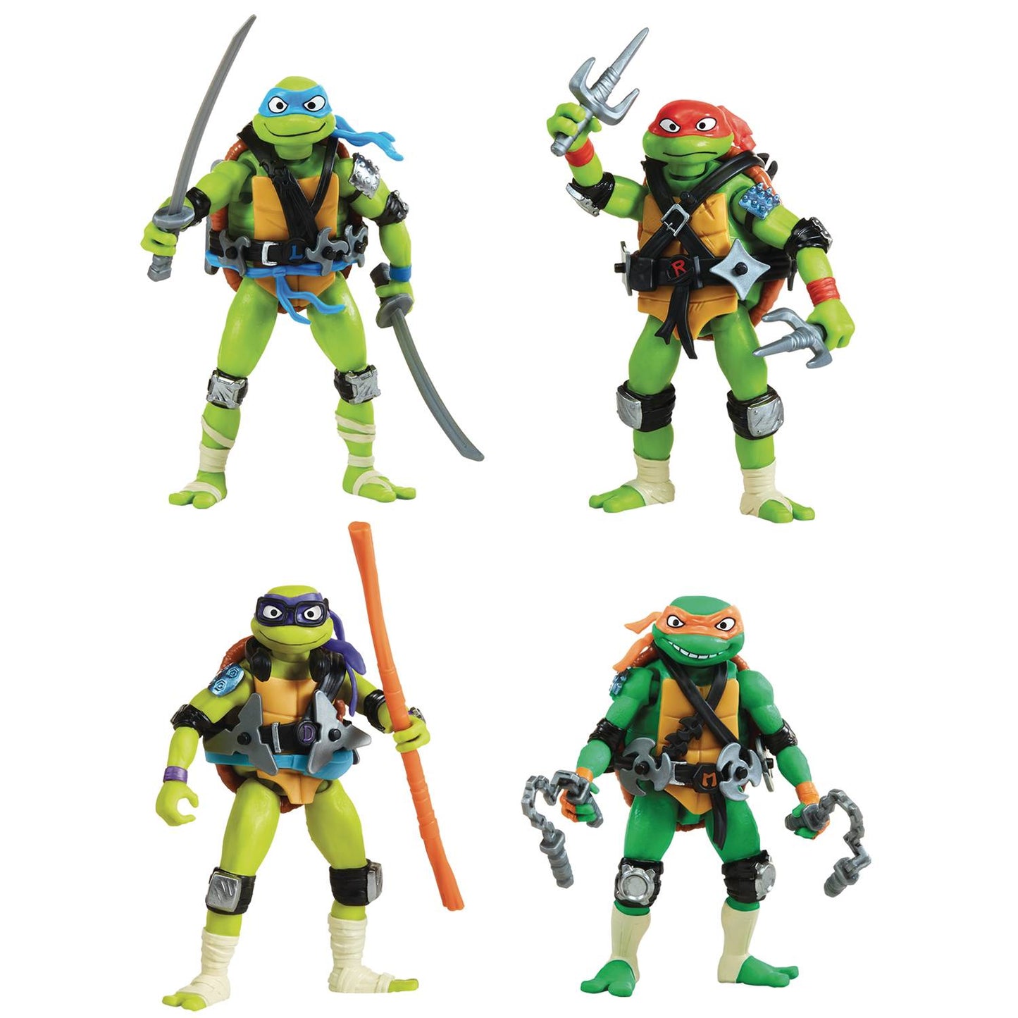 TMNT MIX N MATCH TURTLES AF 4PC SET (NET) (C: 1-1-2) expected:12/30/2024