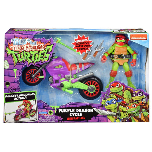 TMNT PURPLE DRAGON CYCLE WITH RAPH (NET) (C: 1-1-2)