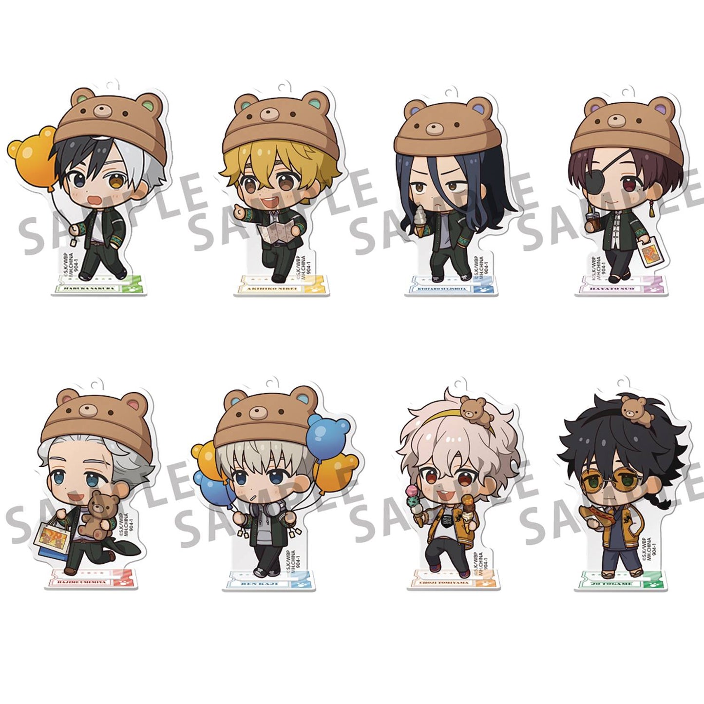 WIND BREAKER IN THEME PARK TOKOTOKO ACRYLIC STAND 8PC BMB DS