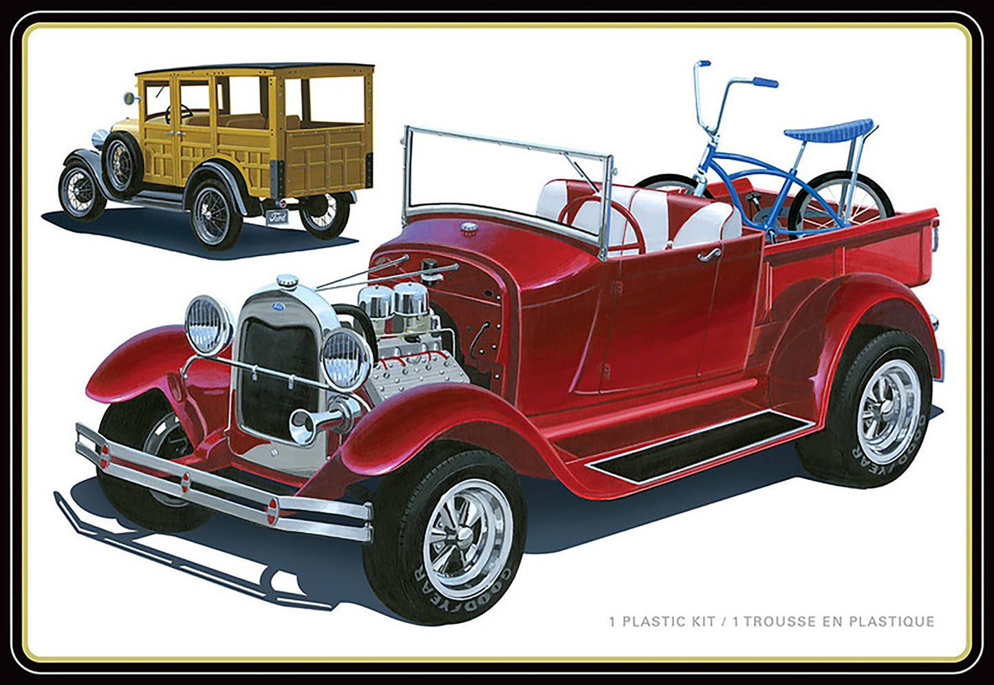 1929 FORD WOODY PICKUP 1/25 SCALE AMT MODEL KIT (NET) (C: 1-