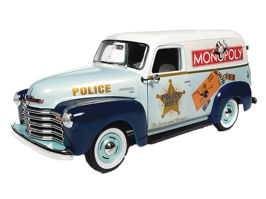 SSM MONOPOLY 1948 CHEVY PANEL DELIVERY W/ FIG 1/18 DIE-CAST