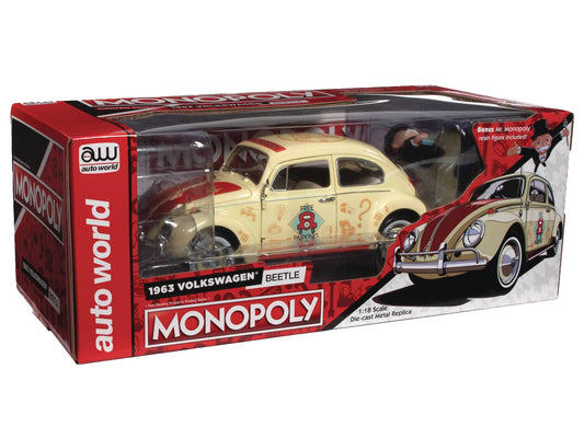 SSM MONOPOLY 63 VOLKSWAGEN BEETLE FREE PARKING 1/18 DIE-CAST