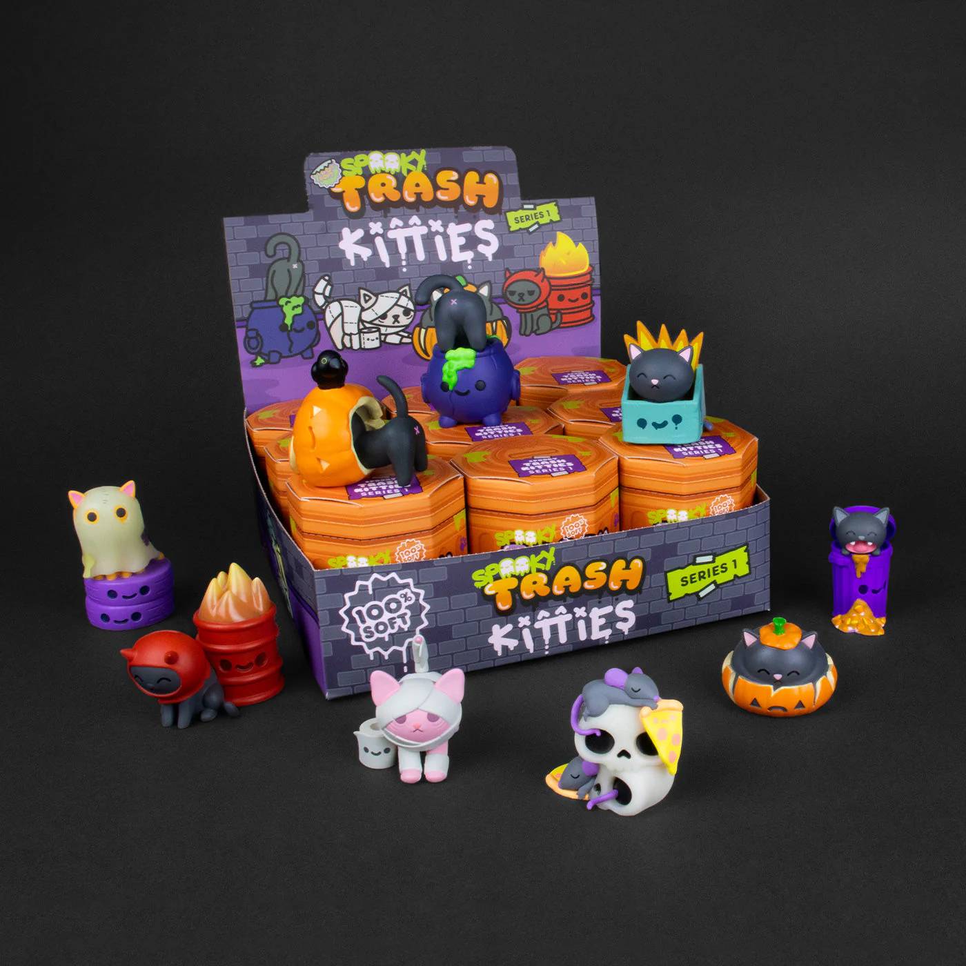 SPOOKY TRASH KITTIES SERIES 1 MYSTERY BOX CASE OF 9 (NET) (C