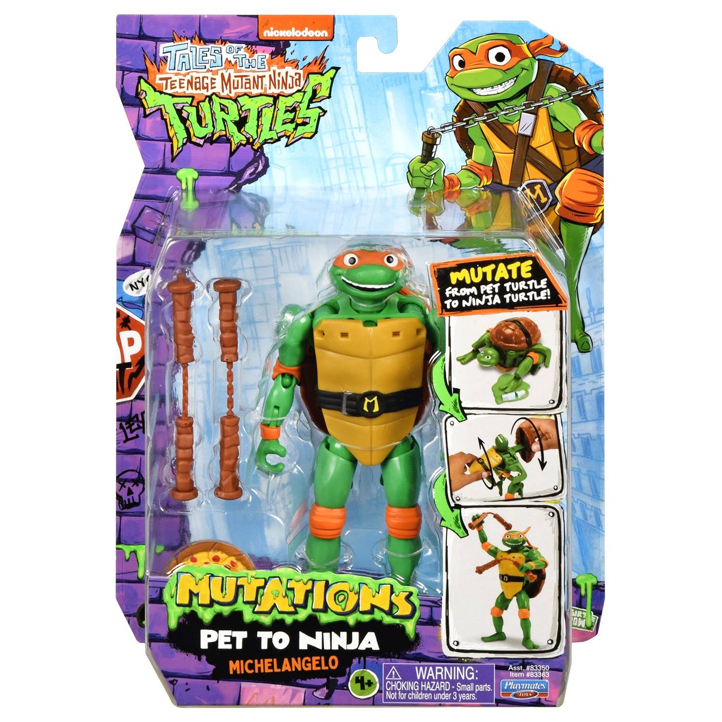 TMNT DELUXE PET TO MICHELANGELO 5IN AF (NET) (C: 1-1-2)