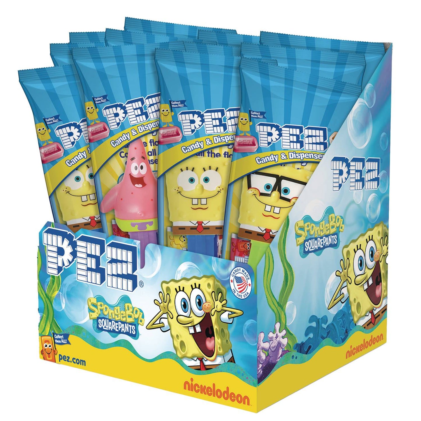 SPONGEBOB SQUAREPANTS PEZ 12PC POLY BAG DISPLAY (NET) (C: 1-