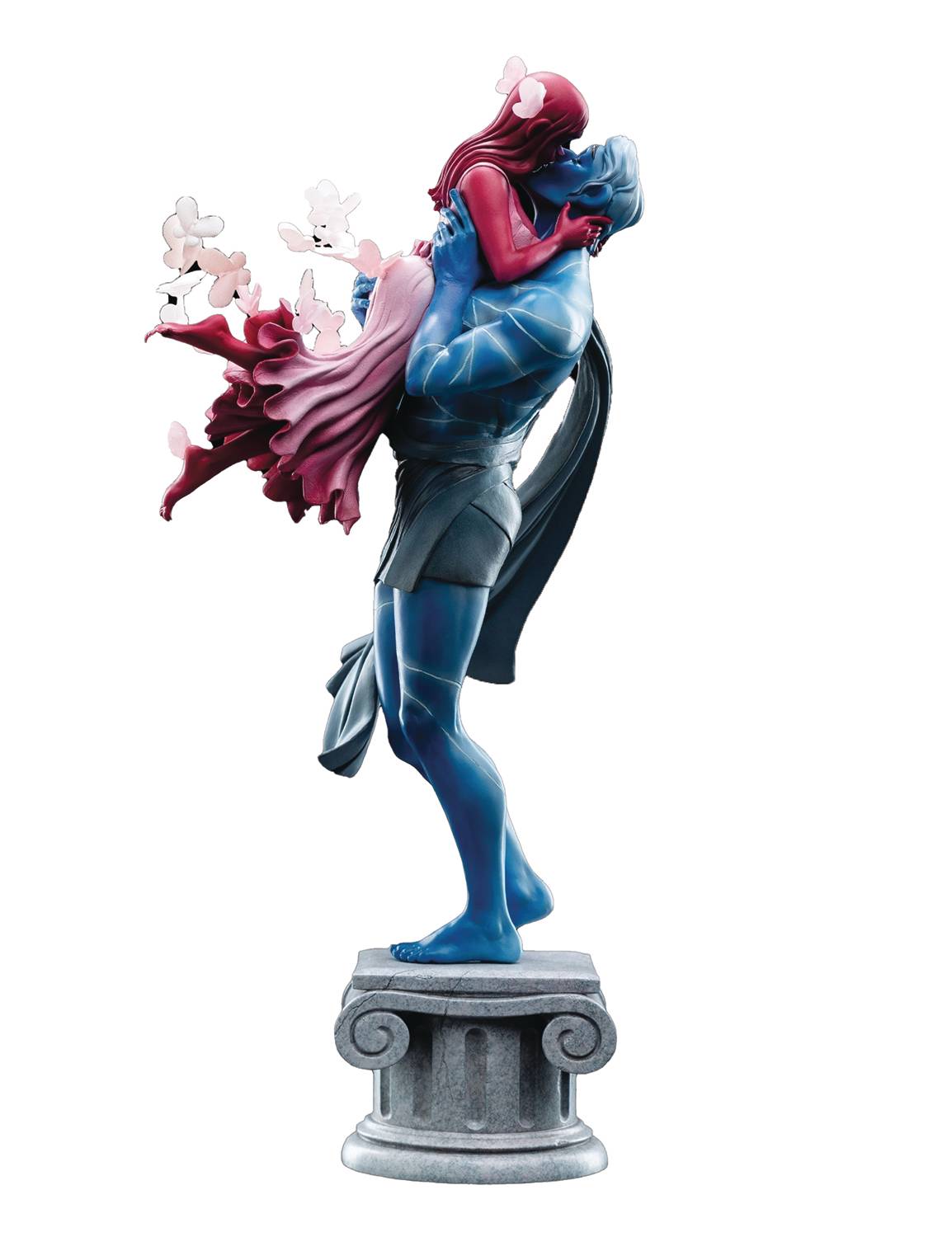 LORE OLYMPUS HADES & PERSEPHONE FIRST KISS MINI STATUE (NET)