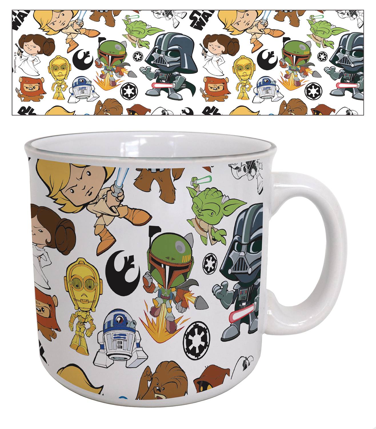 STAR WARS CARTOON CHARACTER PATTERN 20OZ MUG (NET) (C: 1-1-2