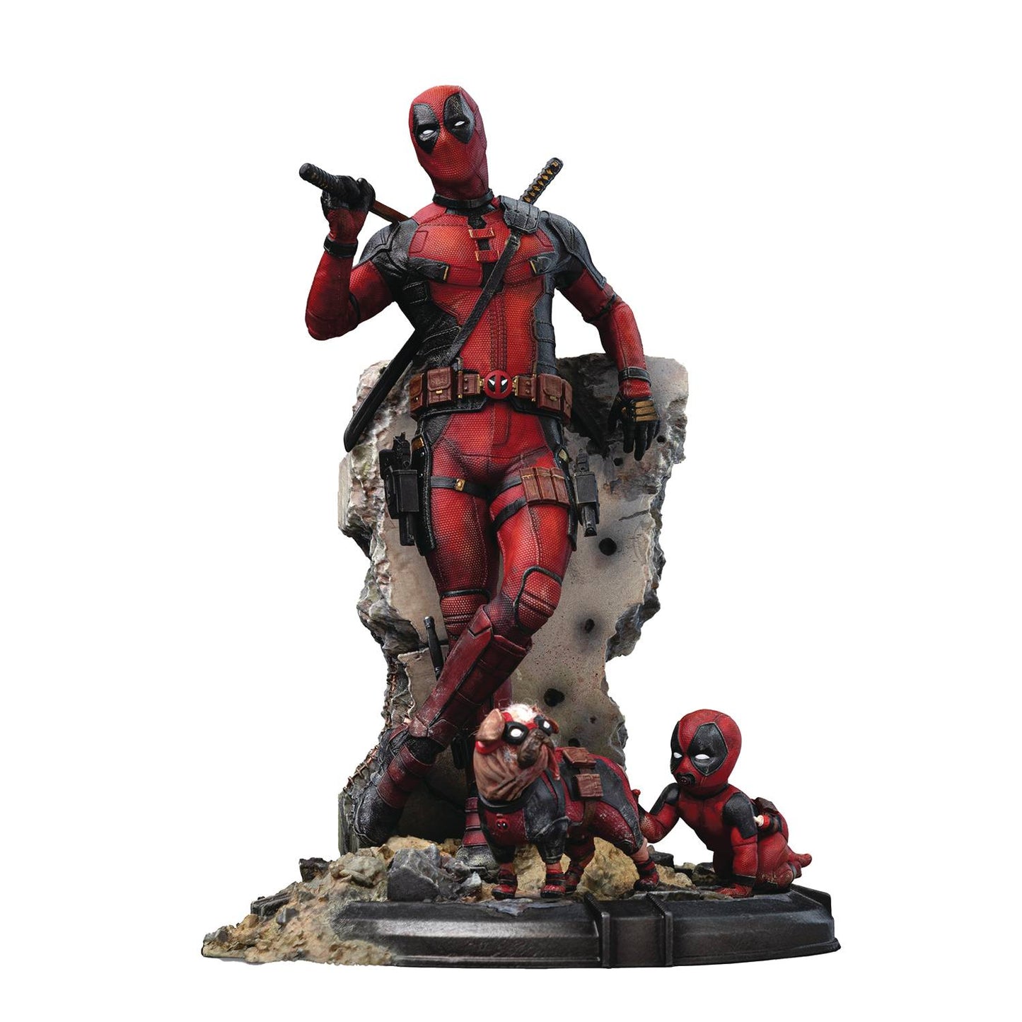 DEADPOOL & WOLVERINE DEADPOOL 1/10 SCALE STATUE (NET) (C: 1-