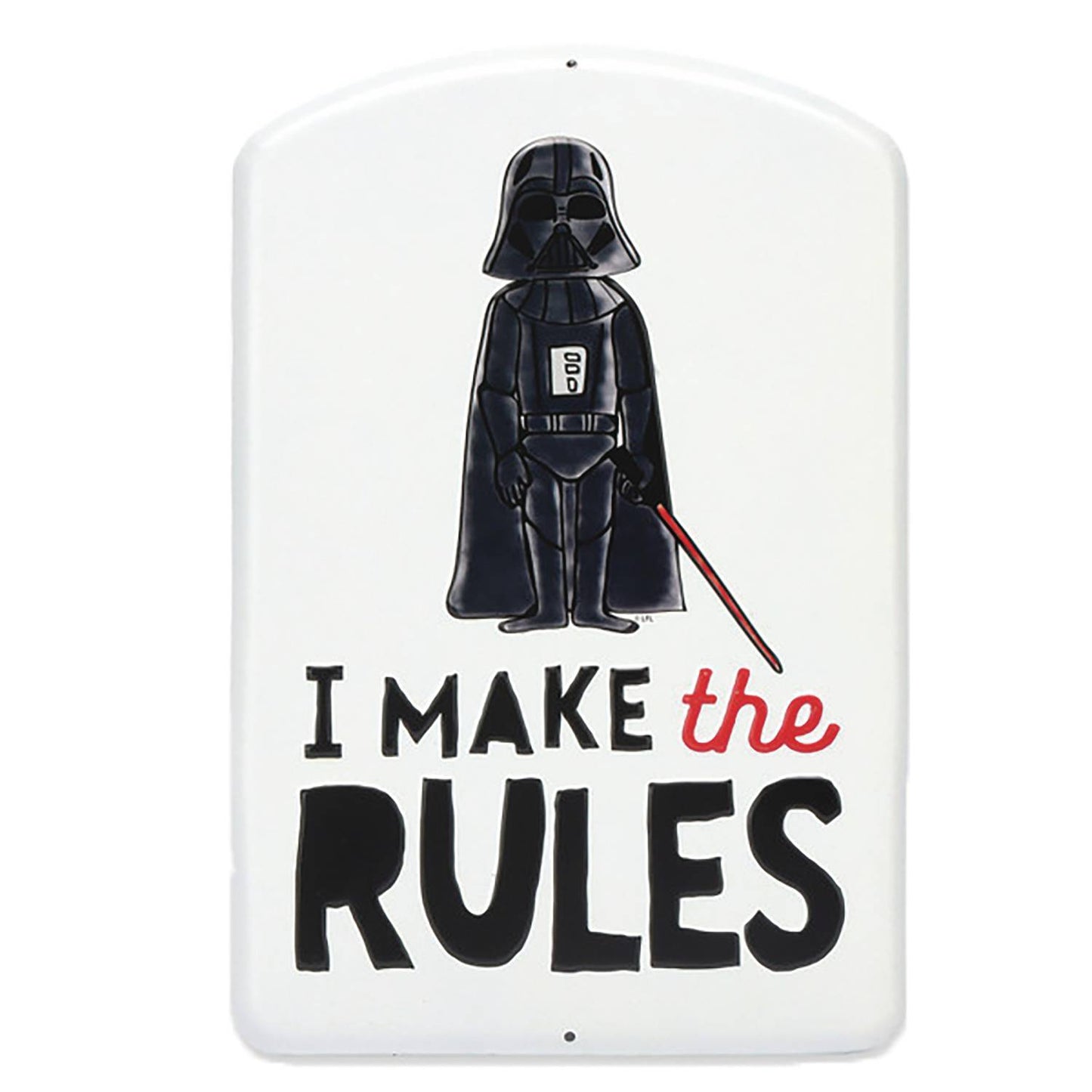 STAR WARS DARTH VADER I MAKE THE RULES METAL SIGN (NET) (C: