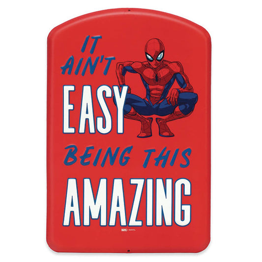 SPIDER-MAN IT AINT EASY BEING THIS AMAZING METAL SIGN (NET)