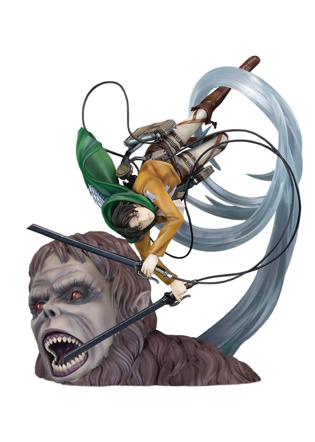 ATTACK ON TITAN LEVI VS BEAST TITAN PVC FIG (NET) (C: 1-1-2)