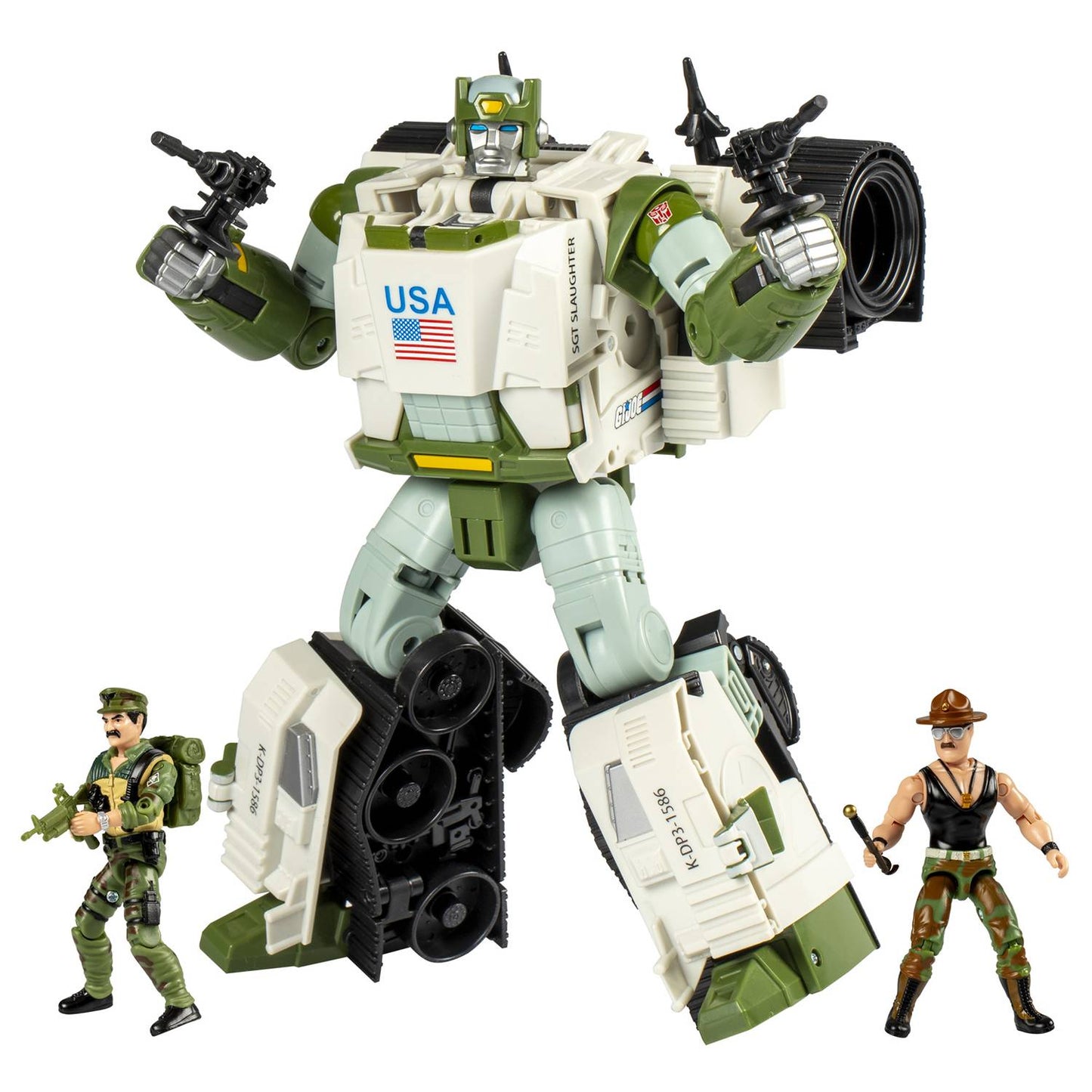 TRANSFORMERS X GI JOE KUP TRIPLE T & SGT SLAUGHTER AF SET (N