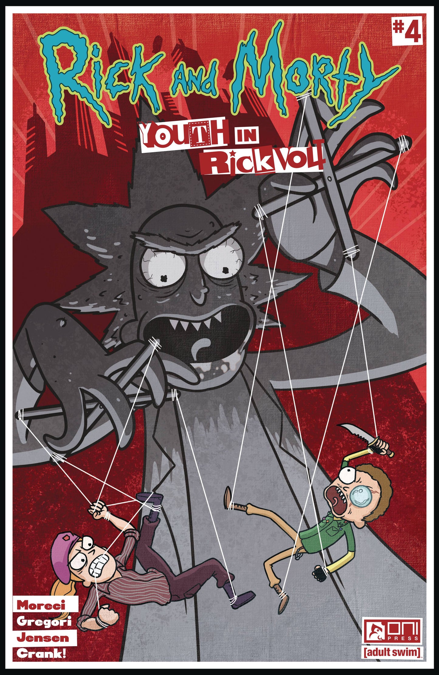 RICK AND MORTY YOUTH IN RICKVOLT #4 10 COPY INCV WUCINICH (M