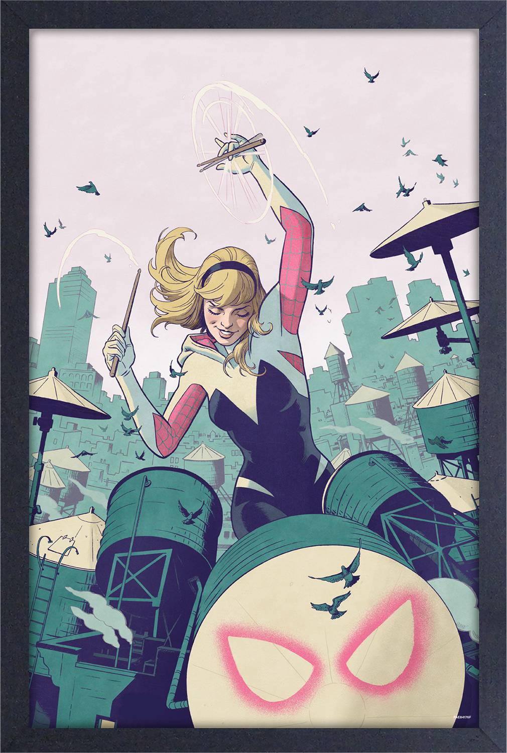 SPIDER-MAN GWEN DRUMMING FRAMED PRINT (NET) (C: 1-1-2)