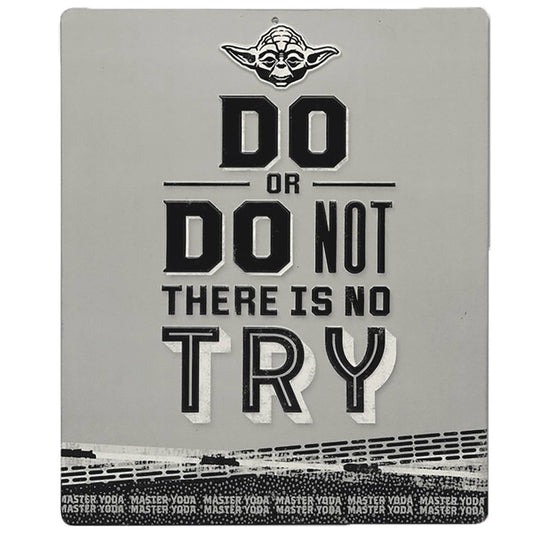 STAR WARS DO OR DO NOT 11X13 METAL SIGN (NET) (C: 1-1-2)