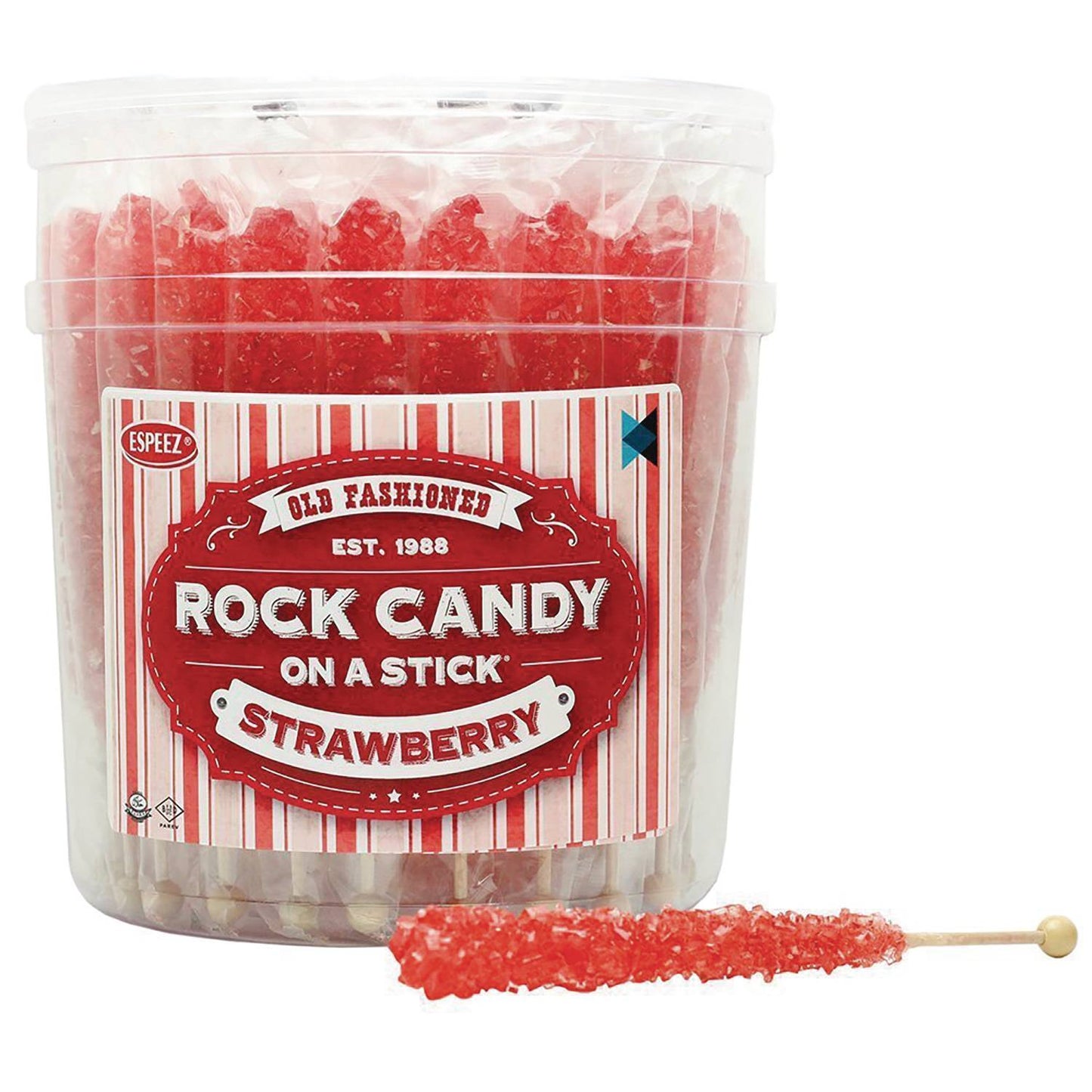 ROCK CANDY STICKS STRAWBERRY 1/36PC DISPLAY (NET) (C: 1-1-2)