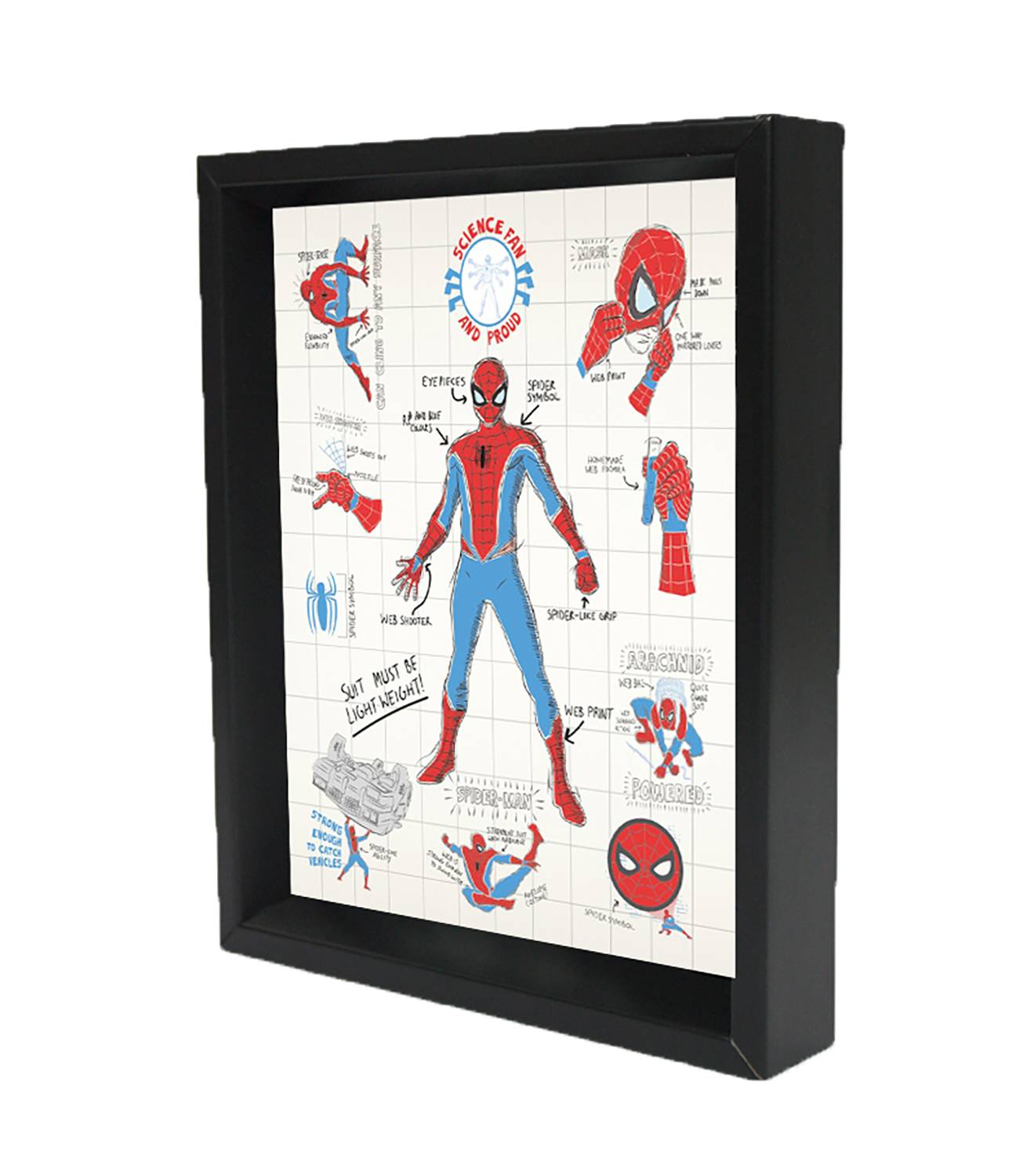 SPIDER-MAN INFOGRAPHIC 3D LENTICULAR SHADOW (NET) (C: 1-1-2)