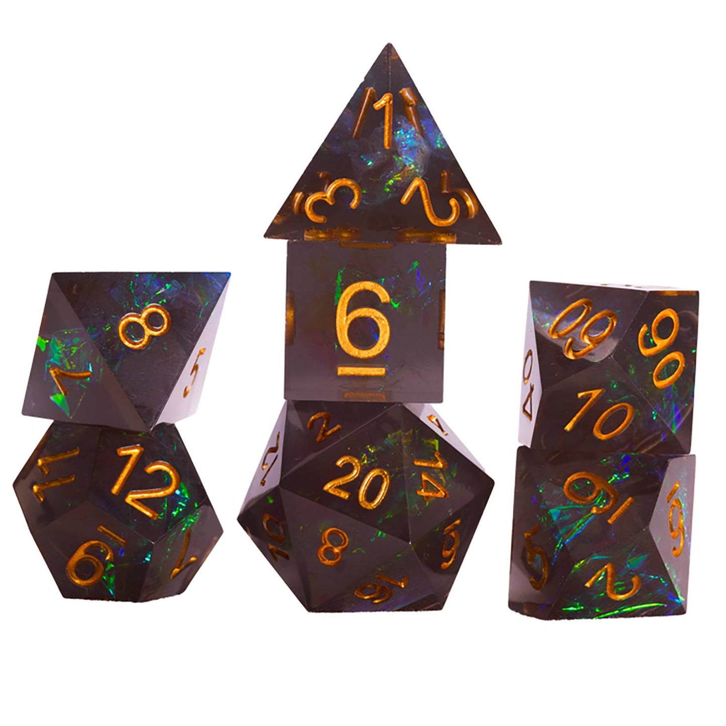 RPG DICE SET 7 SHARP FAIRY NIGHT (C: 0-1-2)