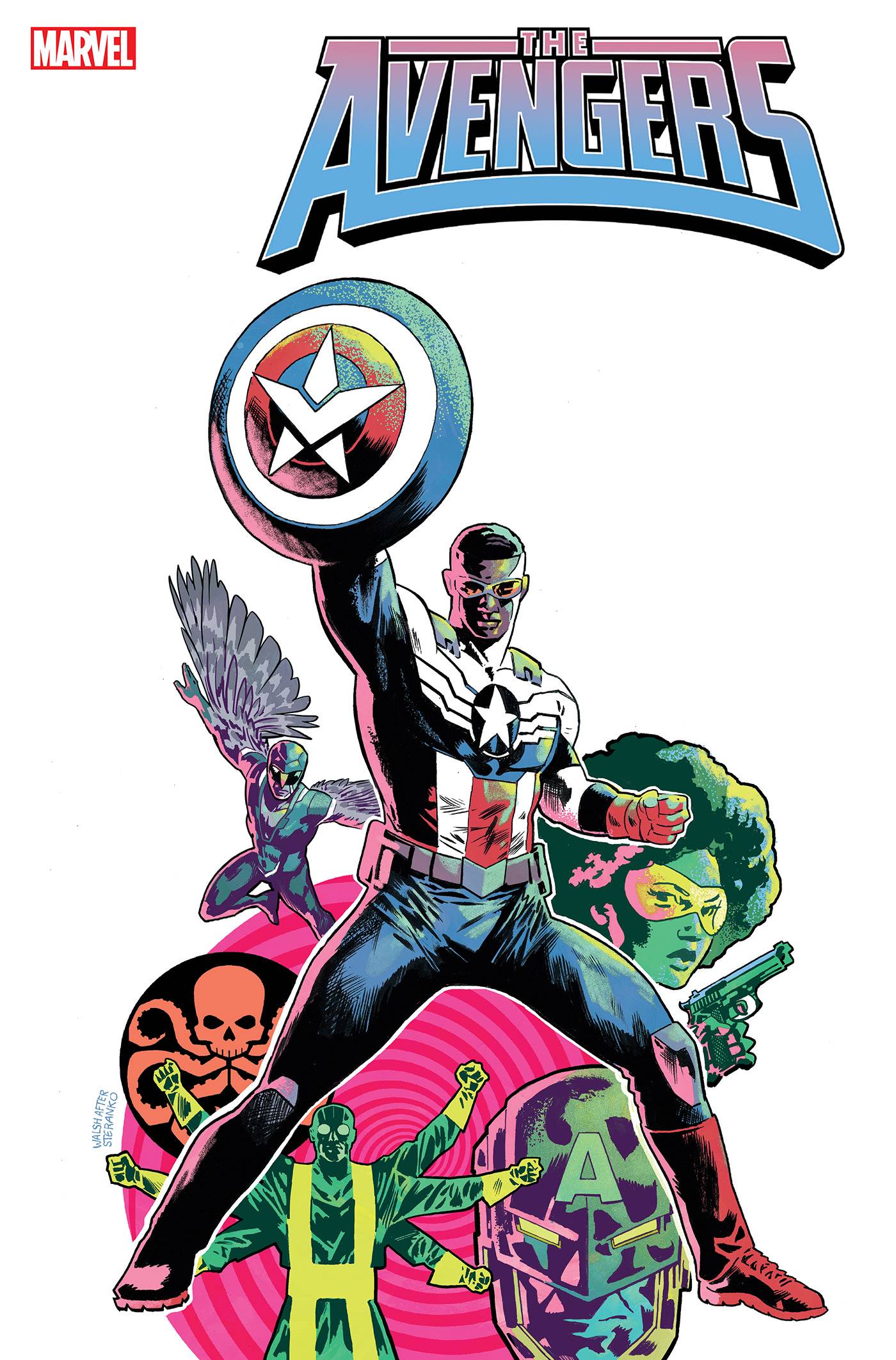 AVENGERS #22 WALSH CAPTAIN AMERICA SAM WILSON HOMAGE VAR