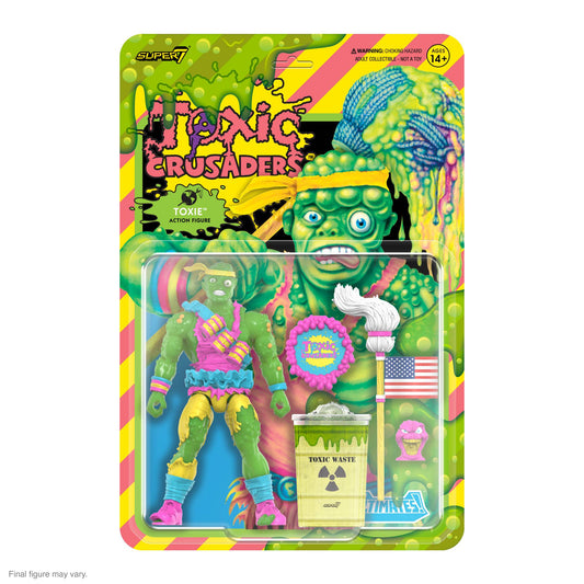 TOXIC CRUSADER ULTIMATES TOXIE SLIME GLOW 7IN AF (NET) (C: 1