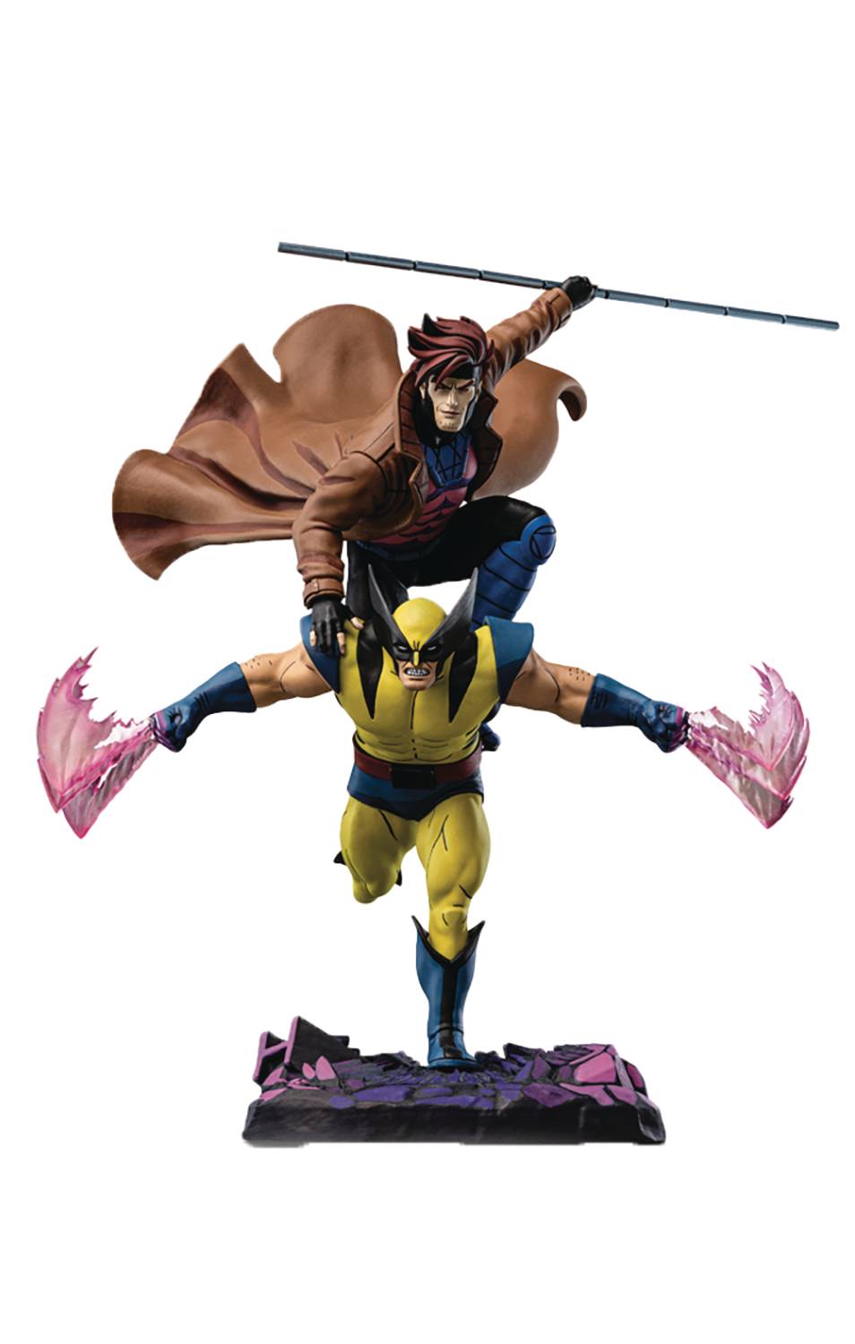 X-MEN 97 GAMBIT & WOLVERINE 1/10 SCALE STATUE (NET) (C: 1-1-