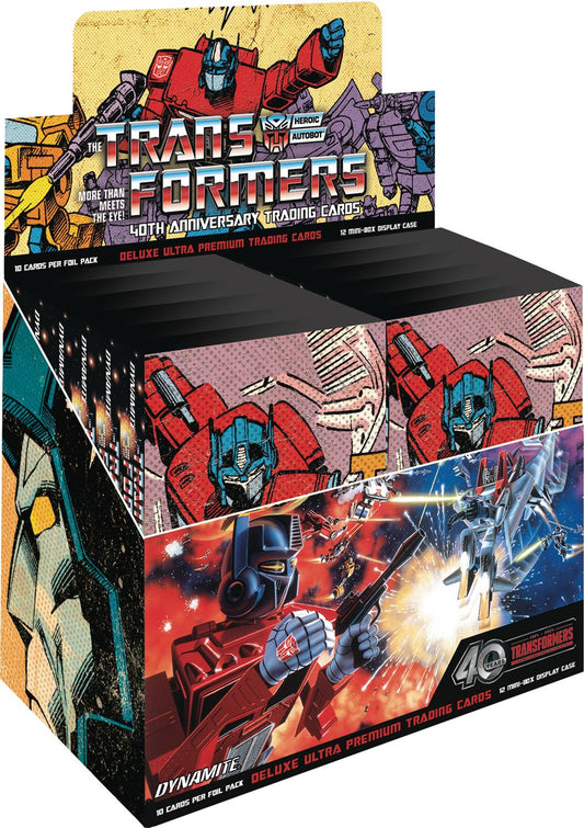 TRANSFORMERS 40TH ANN DLX PREMIUM TRADING CARDS CASE (12CT)