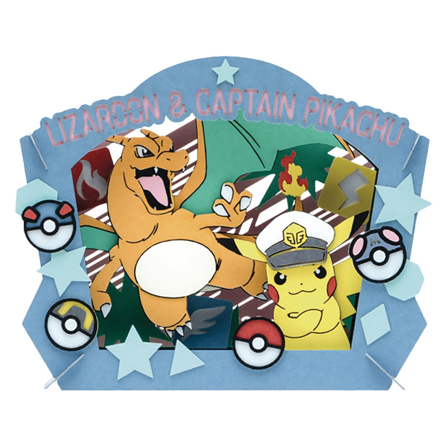 POKEMON PT-338 CAPT PIKACHU & CHARIZARD ENSKY PAPER THEATER