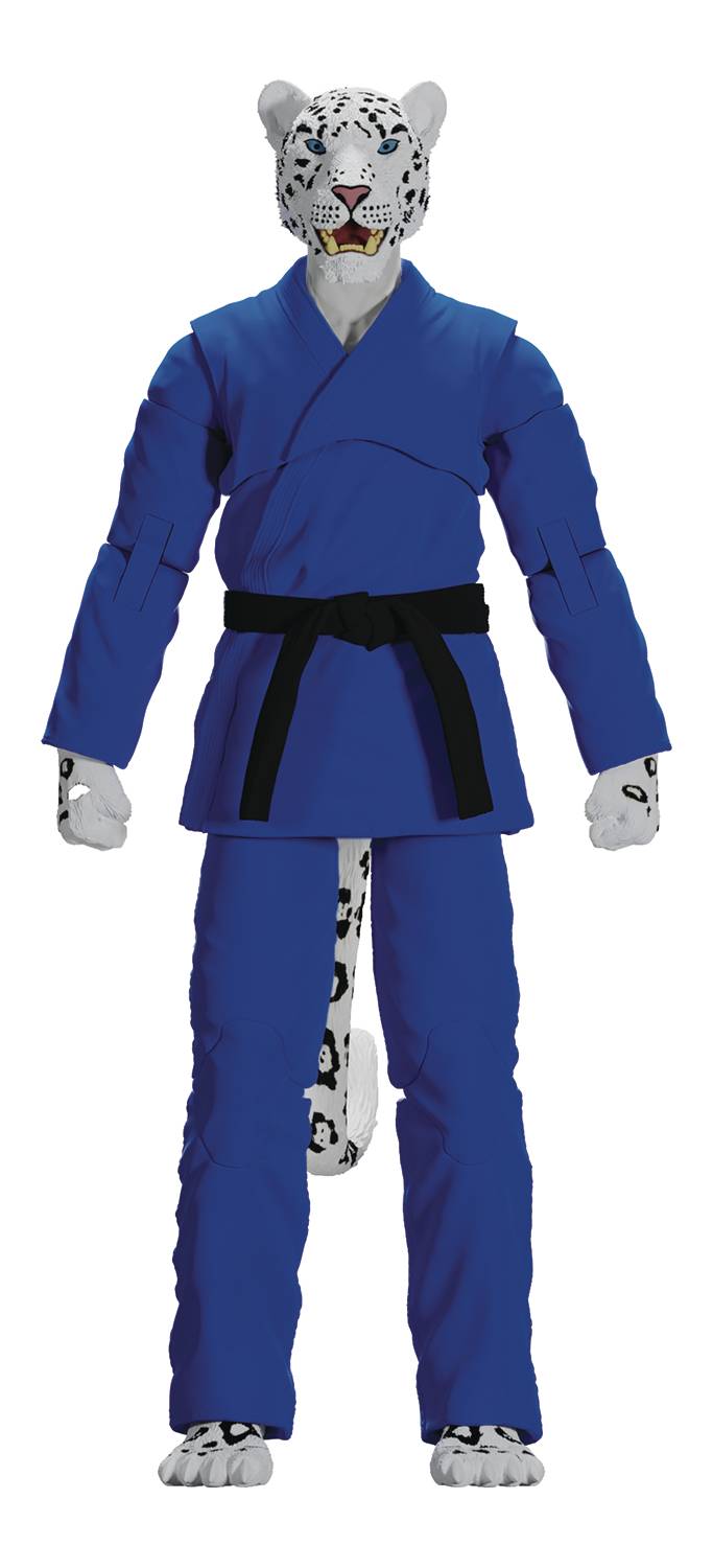 ZOO JITSU SHADOW THE SNOW LEOPARD BLUE GI 6IN AF (NET) (C: 1