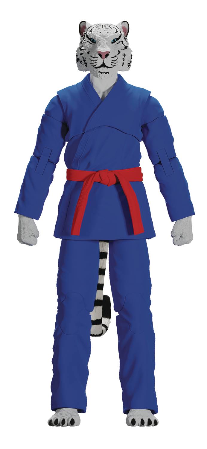 ZOO JITSU TAJ THE WHITE TIGER BLUE GI 6IN AF (NET) (C: 1-1-2